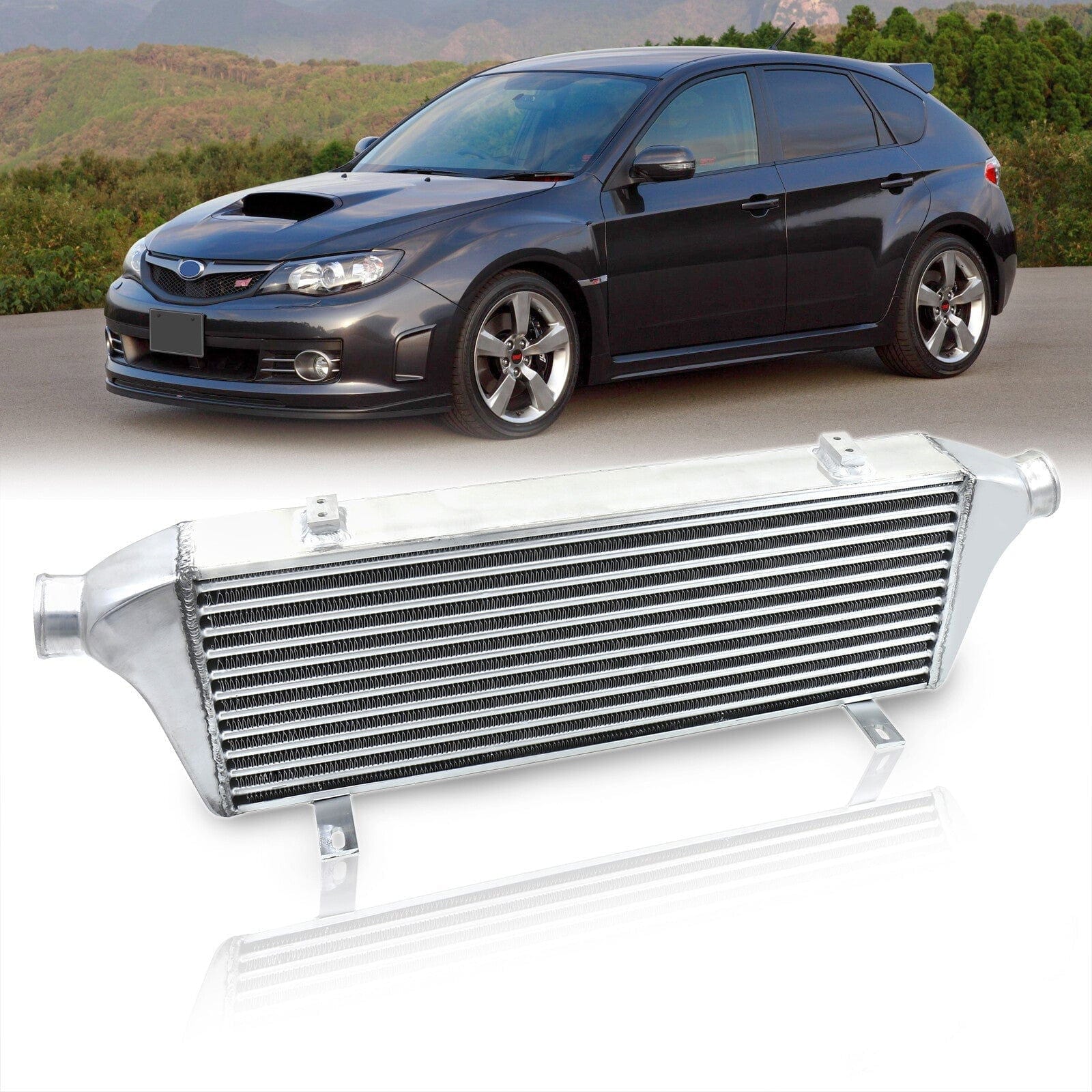 Impreza WRX / STI 2008-2011 Tube & Fin Bolt-On Top Mount Aluminum Intercooler - Parts Agent