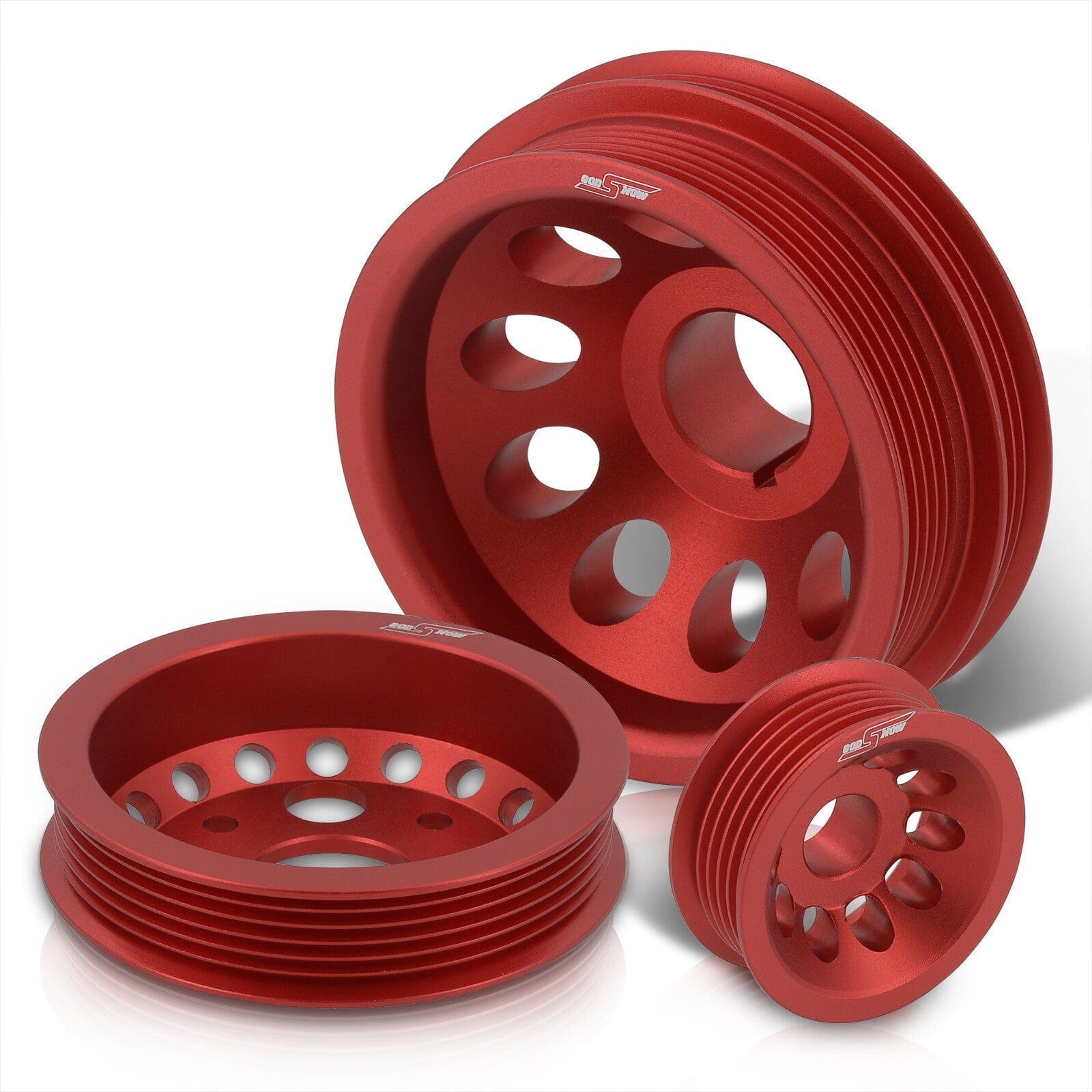 Infiniti G35 2002-2006 / FX35 2003-2006 / Nissan 350Z 2002-2006 3.5L VQ35DE Underdrive Crank Alternator Idler Pulley Red - Parts Agent