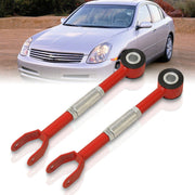 Infiniti G35 2003-2007 / Nissan 350Z 2003-2008 Rear Lower Adjustable Toe Traction Control Arms Red - Parts Agent