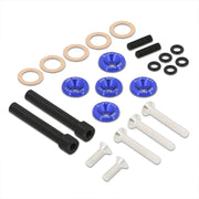 JDM Sport Acura Honda D-Series D15 D16 Low Profile Valve Cover Washers Bolt Kit Blue - Parts Agent