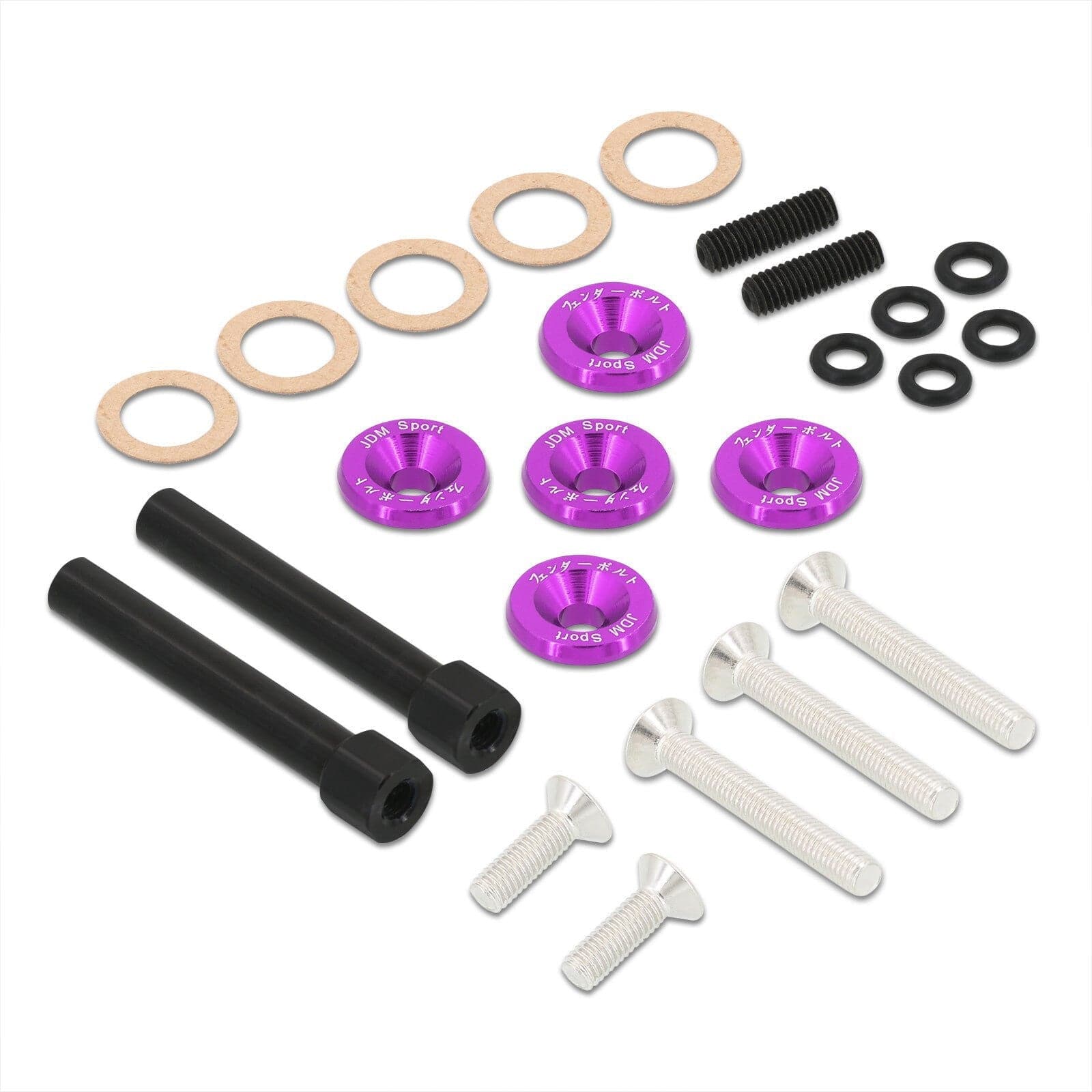 JDM Sport Acura Honda D-Series D15 D16 Low Profile Valve Cover Washers Bolt Kit Purple - Parts Agent