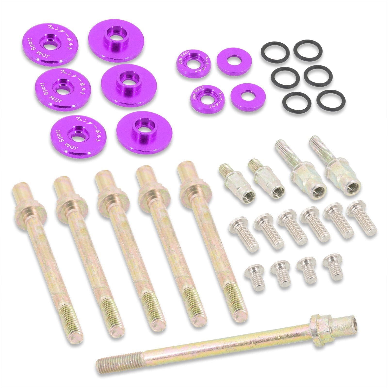 JDM Sport Acura Honda K-Series K20 K24 Low Profile Valve Cover Washers Bolt Kit Purple - Parts Agent