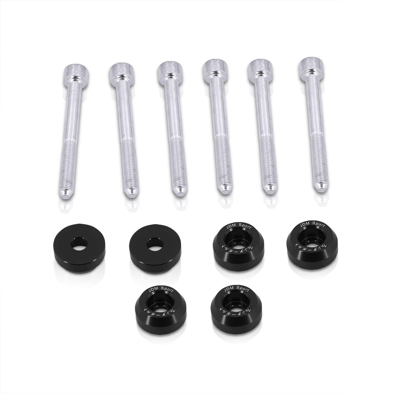 JDM Sport Acura Integra 1990-2001 / Honda Civic 1988-2000 / CRX 1988-1991 / Del Sol 1993-1997 Rear Lower Control Arms Dress Up Washers Bolt Kit Black - Parts Agent