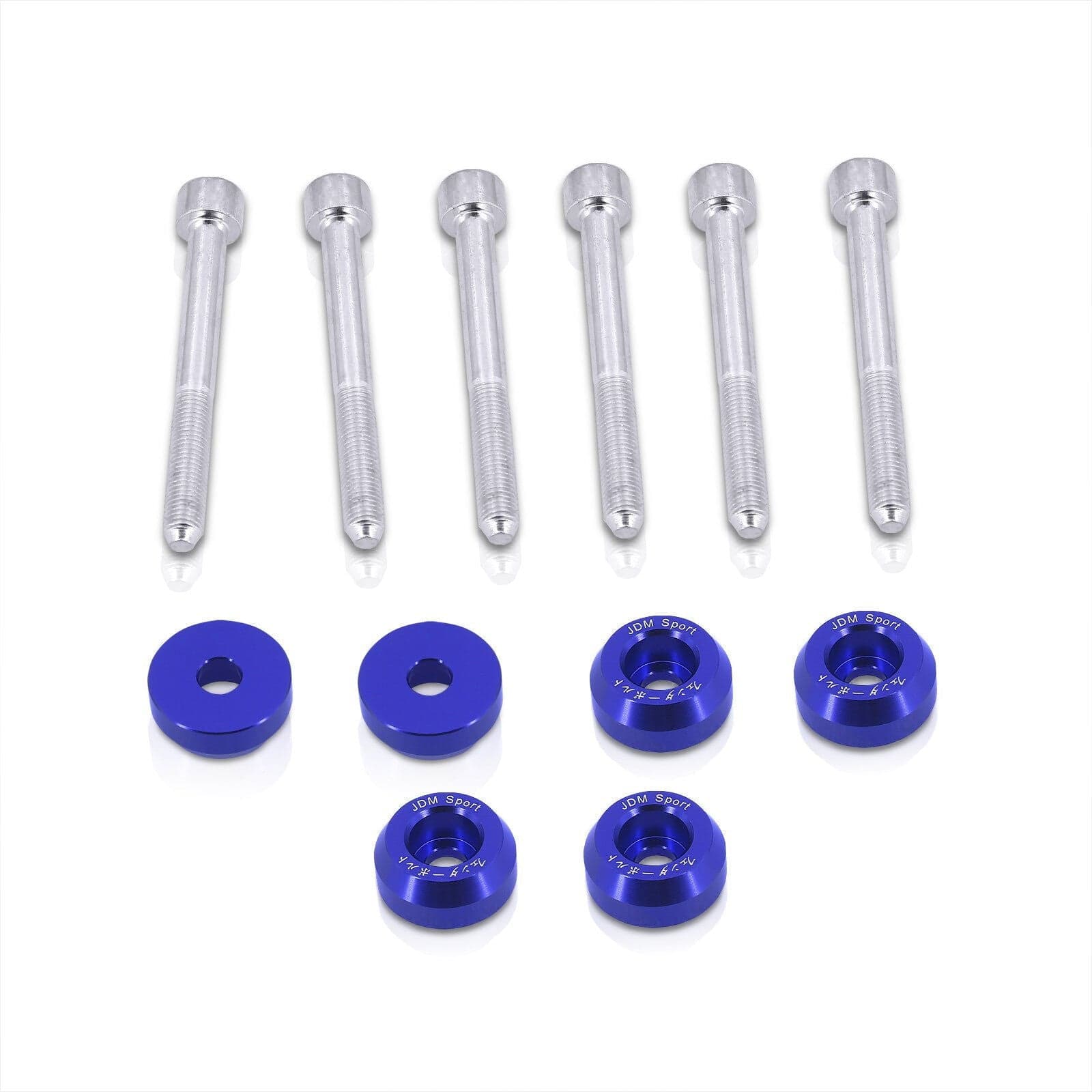 JDM Sport Acura Integra 1990-2001 / Honda Civic 1988-2000 / CRX 1988-1991 / Del Sol 1993-1997 Rear Lower Control Arms Dress Up Washers Bolt Kit Blue - Parts Agent