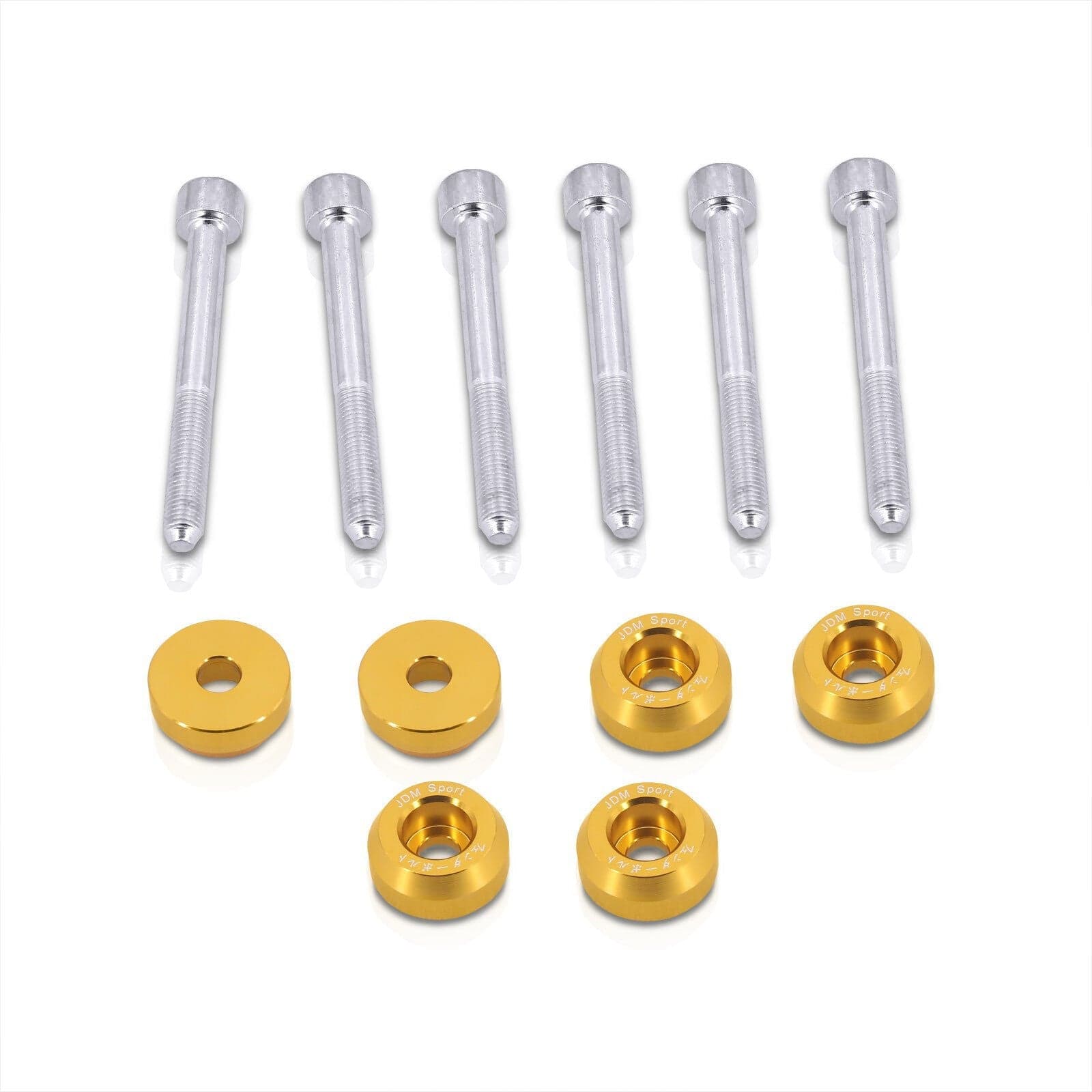 JDM Sport Acura Integra 1990-2001 / Honda Civic 1988-2000 / CRX 1988-1991 / Del Sol 1993-1997 Rear Lower Control Arms Dress Up Washers Bolt Kit Gold - Parts Agent