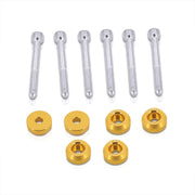 JDM Sport Acura Integra 1990-2001 / Honda Civic 1988-2000 / CRX 1988-1991 / Del Sol 1993-1997 Rear Lower Control Arms Dress Up Washers Bolt Kit Gold - Parts Agent