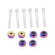 JDM Sport Acura Integra 1990-2001 / Honda Civic 1988-2000 / CRX 1988-1991 / Del Sol 1993-1997 Rear Lower Control Arms Dress Up Washers Bolt Kit Neo Chrome - Parts Agent