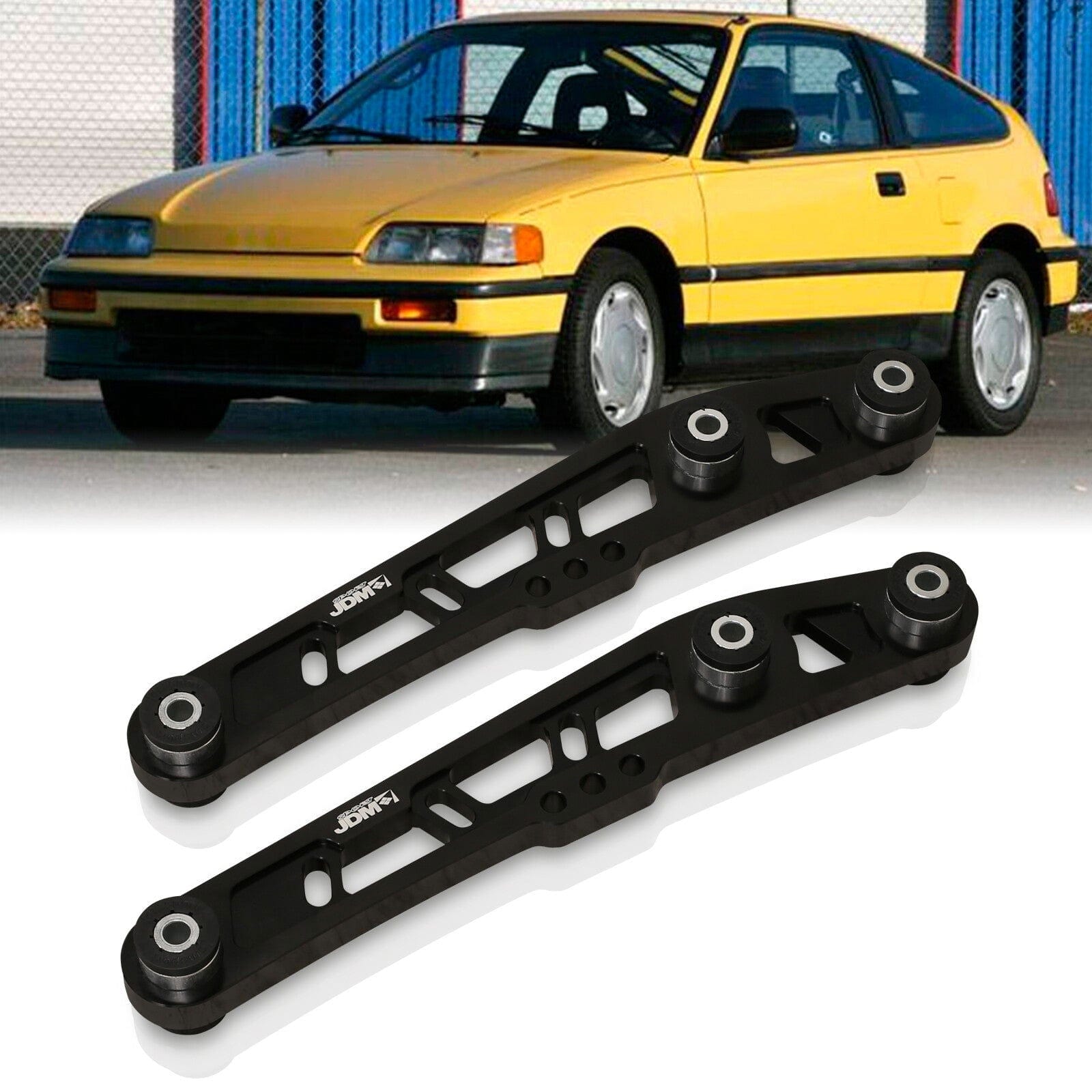 JDM Sport Acura Integra 1994-2001 / Honda Civic 1988-1995 / CRX 1988-1991 / Del Sol 1993-1997 Rear Lower Control Arms Black with Black Bushings - Parts Agent