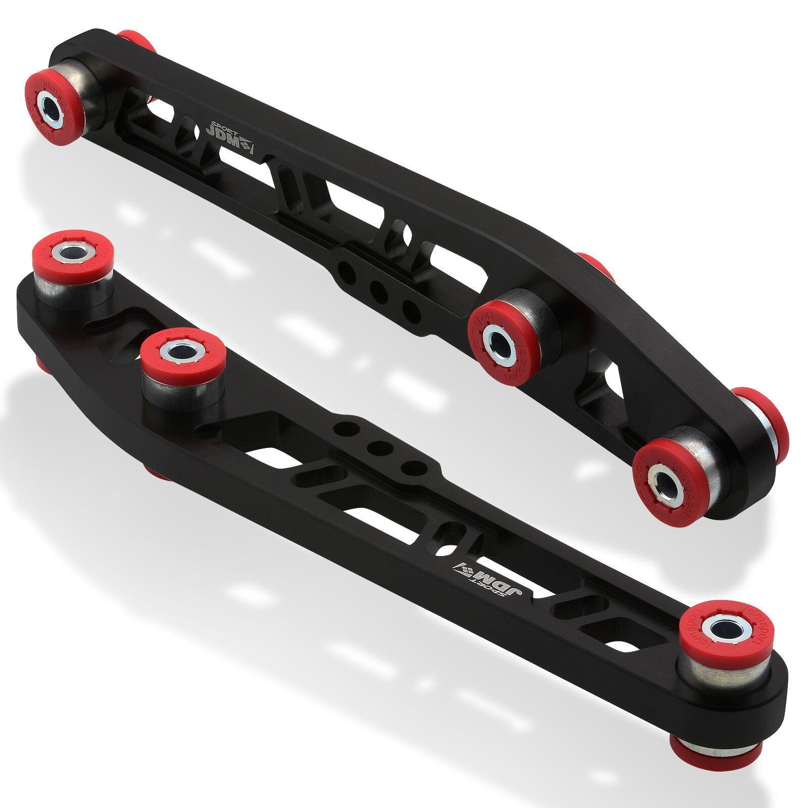 JDM Sport Acura Integra 1994-2001 / Honda Civic 1988-1995 / CRX 1988-1991 / Del Sol 1993-1997 Rear Lower Control Arms Black with Red Bushings - Parts Agent
