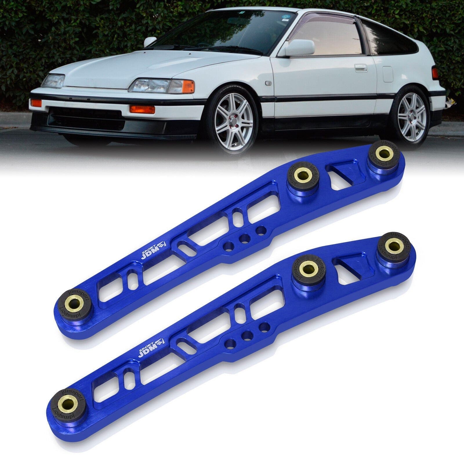 JDM Sport Acura Integra 1994-2001 / Honda Civic 1988-1995 / CRX 1988-1991 / Del Sol 1993-1997 Rear Lower Control Arms Blue with Black Bushings - Parts Agent