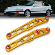 JDM Sport Acura Integra 1994-2001 / Honda Civic 1988-1995 / CRX 1988-1991 / Del Sol 1993-1997 Rear Lower Control Arms Gold with Red Bushings - Parts Agent