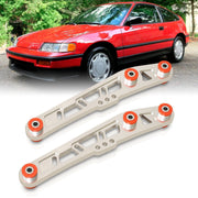 JDM Sport Acura Integra 1994-2001 / Honda Civic 1988-1995 / CRX 1988-1991 / Del Sol 1993-1997 Rear Lower Control Arms Polished with Red Bushings - Parts Agent