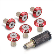 JDM Sport Fender Washer M6 Rivet Type Fasteners Red (6 Piece Per Pack) - Parts Agent