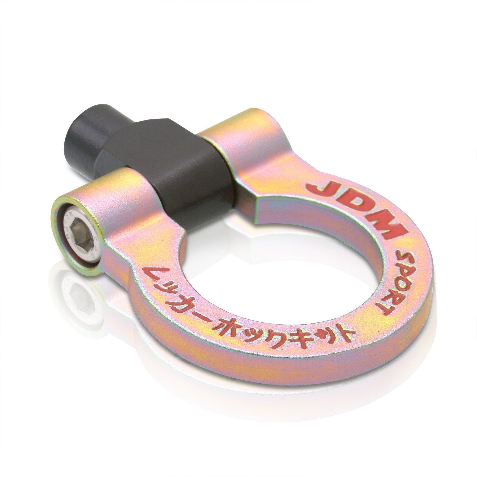 JDM Sport Heavy Duty Mild Steel Neon Front Rear Tow Hook Ring (M12 x 1.75 Thread) - Parts Agent