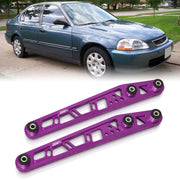 JDM Sport Honda Civic 1996-2000 Rear Lower Control Arms Purple with Black Bushings - Parts Agent
