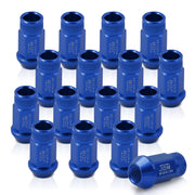 JDM Sport M12 X 1.25 Aluminum Open Lug Nuts Blue (16 Piece) - Parts Agent