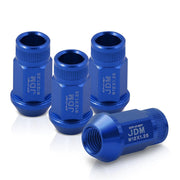 JDM Sport M12 X 1.25 Aluminum Open Lug Nuts Blue (4 Piece) - Parts Agent