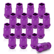 JDM Sport M12 X 1.25 Aluminum Open Lug Nuts Purple (16 Piece) - Parts Agent