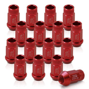 JDM Sport M12 X 1.25 Aluminum Open Lug Nuts Red (16 Piece) - Parts Agent