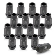 JDM Sport M12 X 1.5 Aluminum Open Lug Nuts Gun Metal (16 Piece) - Parts Agent