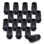 JDM Sport M12 X 1.5 Aluminum Open Lug Nuts Matte Black (16 Piece) - Parts Agent