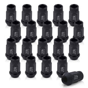 JDM Sport M12 X 1.5 Aluminum Open Lug Nuts Matte Black (20 Piece) - Parts Agent