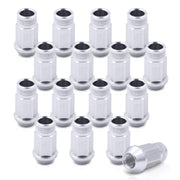 JDM Sport M12 X 1.5 Aluminum Open Lug Nuts Silver (16 Piece) - Parts Agent