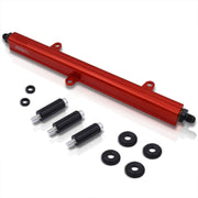 JDM Sport Nissan 240SX S13 1989-1994 SR20DET Fuel Rail Red with Black Fittings - Parts Agent