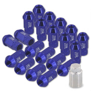 JDM Sport Universal 12 x 1.25 Lug Nuts Blue (20 Pieces) - Parts Agent
