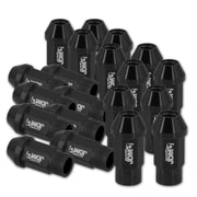 JDM Sport Universal 12 x 1.50 Lug Nuts Black (20 Pieces) - Parts Agent