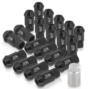 JDM Sport Universal 12 x 1.50 Lug Nuts Black (20 Pieces) - Parts Agent
