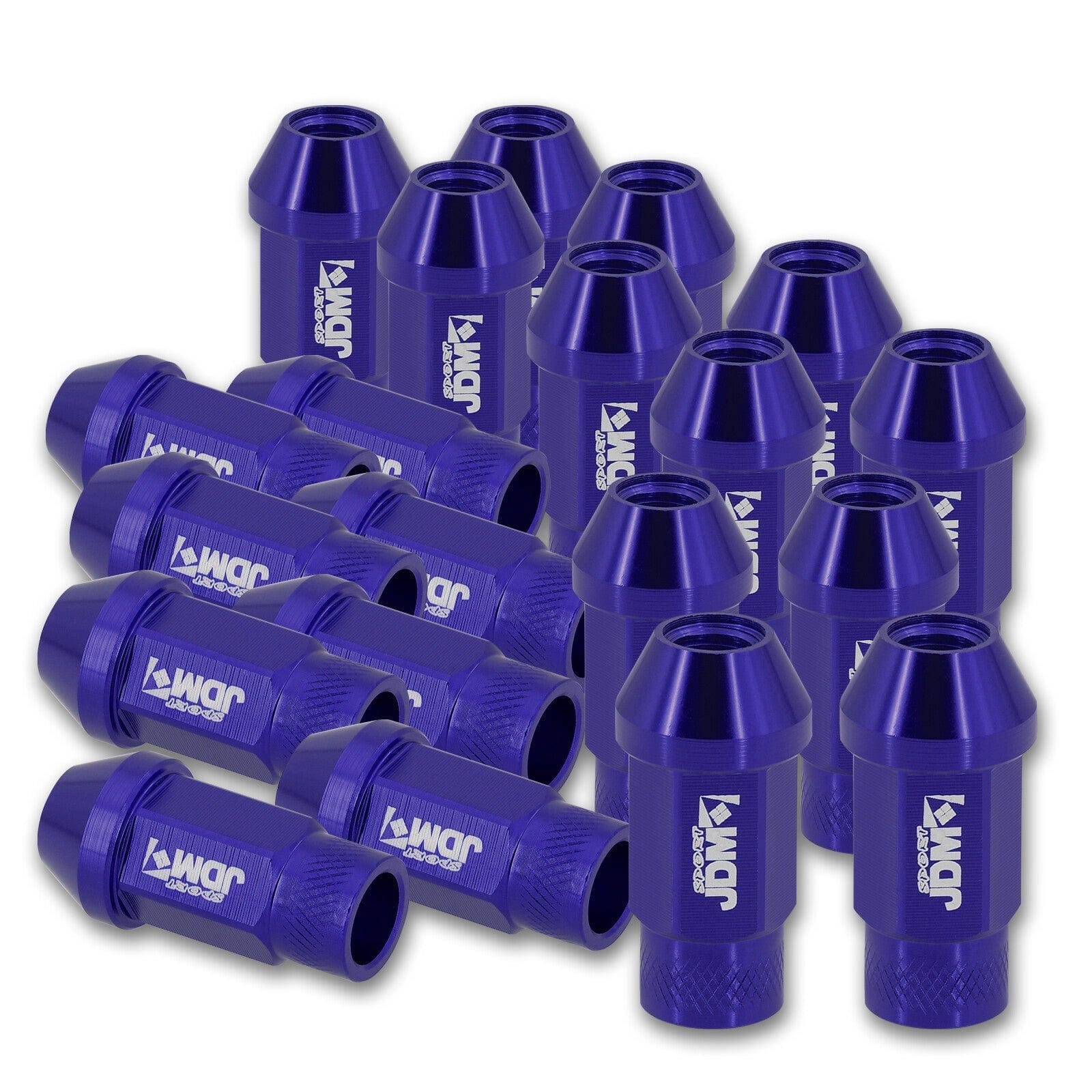 JDM Sport Universal 12 x 1.50 Lug Nuts Blue (20 Pieces) - Parts Agent