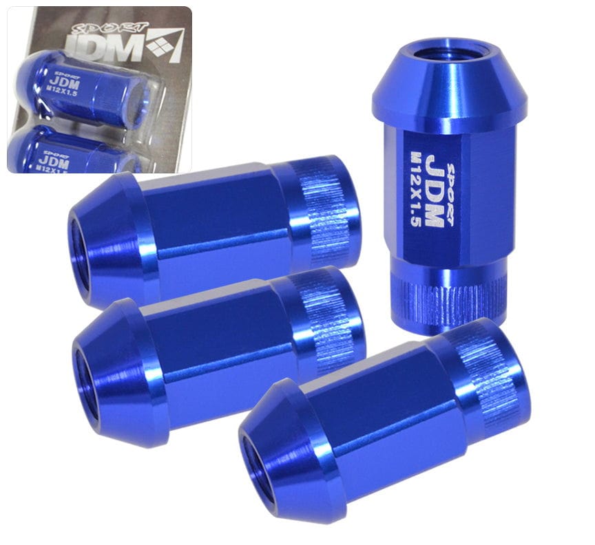 JDM Sport Universal 12 x 1.50 Lug Nuts Blue (4 Pieces) - Parts Agent