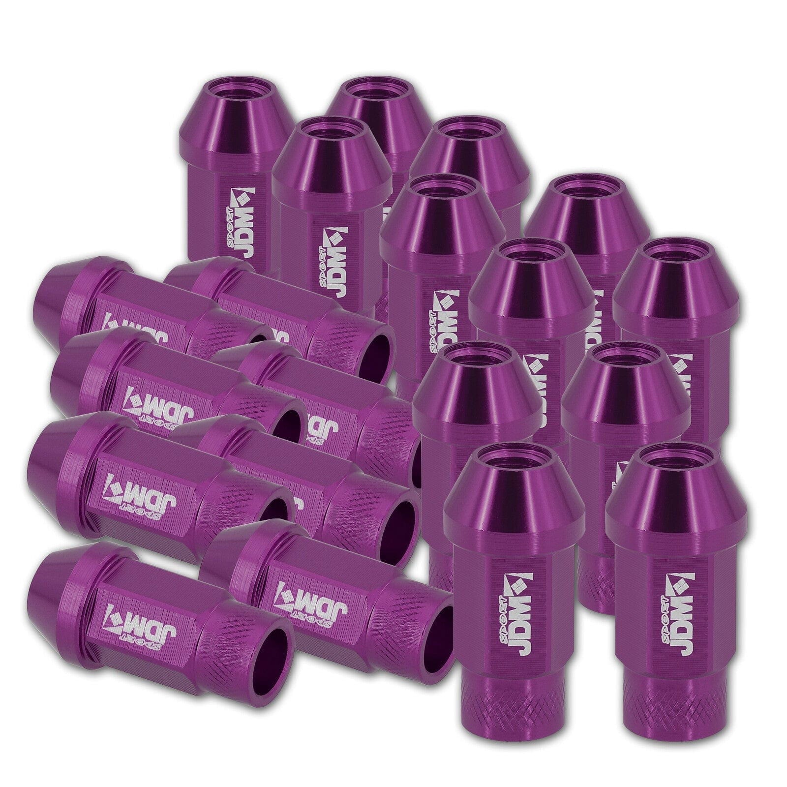 JDM Sport Universal 12 x 1.50 Lug Nuts Purple (20 Pieces) - Parts Agent