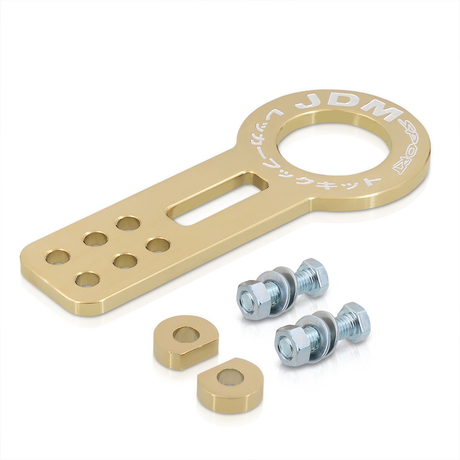 JDM Sport Universal Front Tow Hook Kit Gen 1 24K Gold - Parts Agent