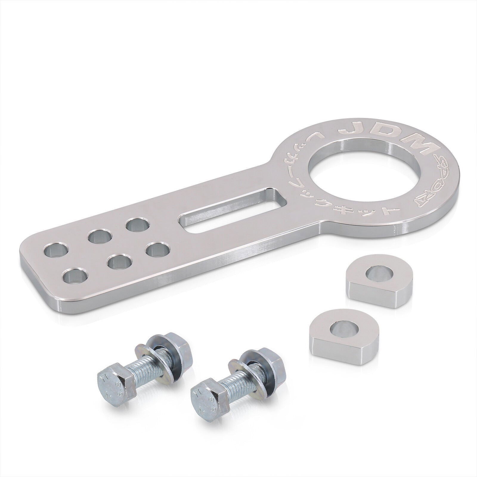 JDM Sport Universal Front Tow Hook Kit Gen 1 Chrome - Parts Agent