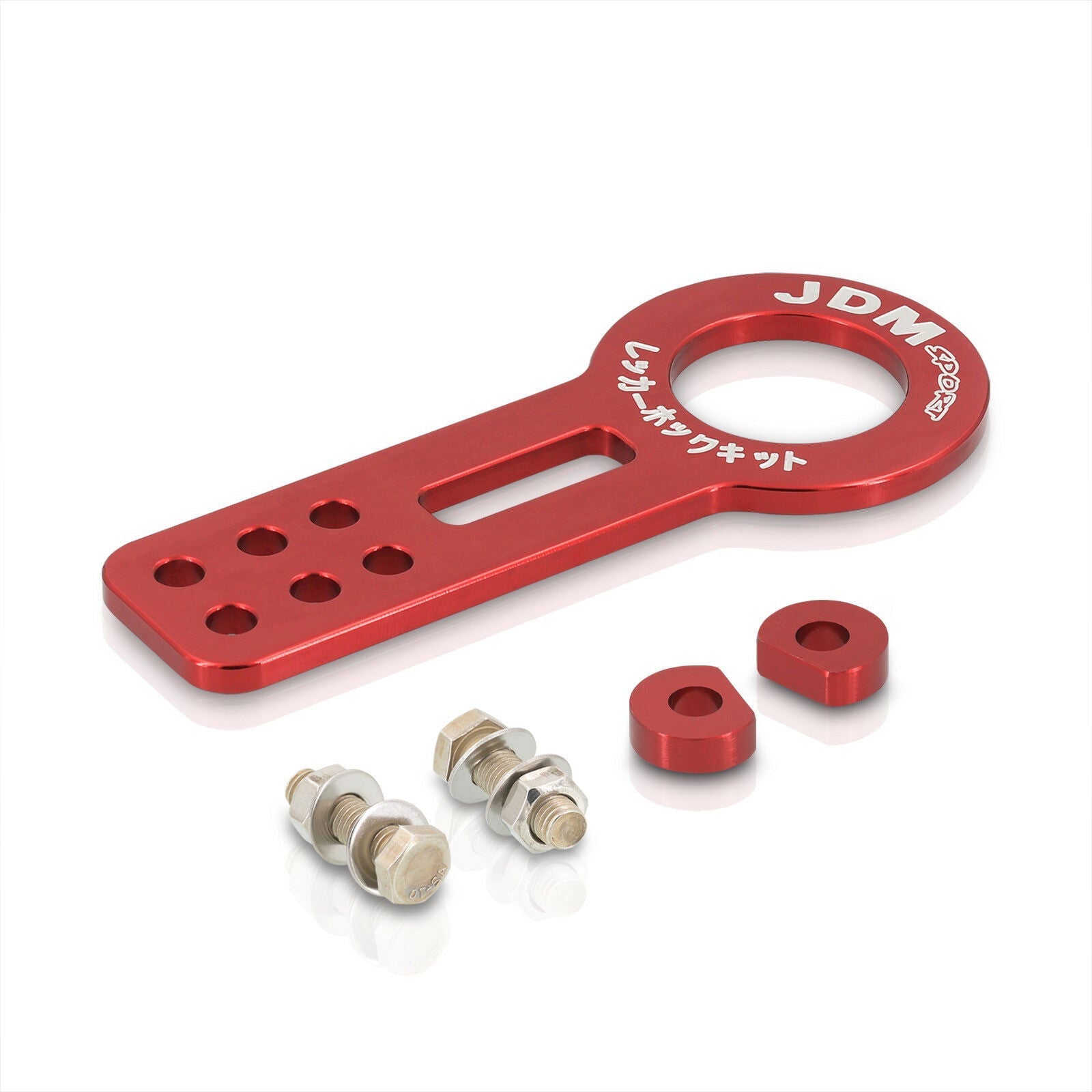 JDM Sport Universal Front Tow Hook Kit Gen 1 Red - Parts Agent