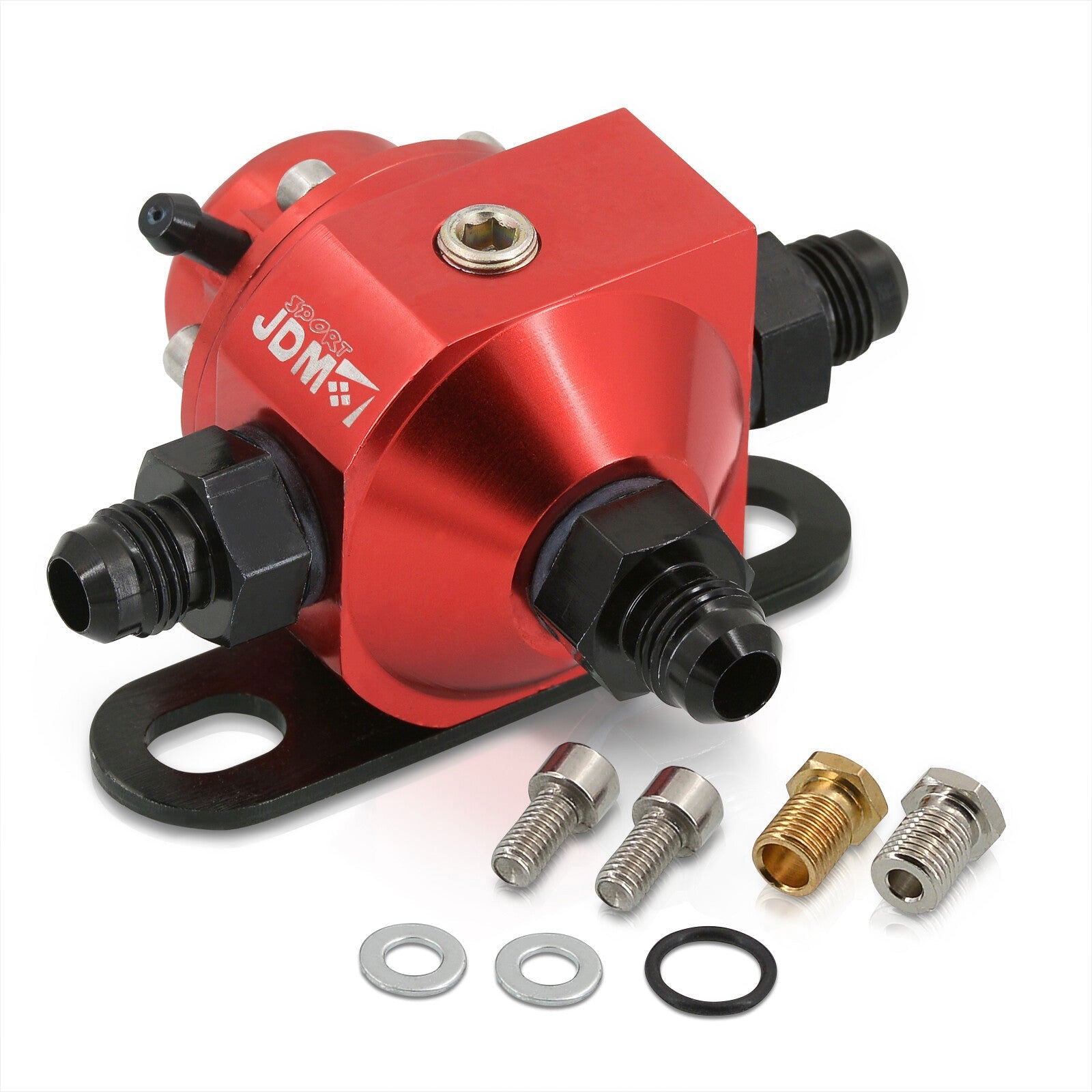 JDM Sport Universal Fuel Pressure Regulator Red - Parts Agent