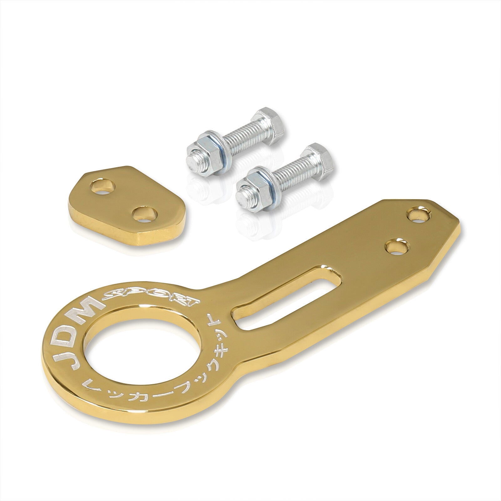 JDM Sport Universal Rear Tow Hook Kit Gen 1 24K Gold - Parts Agent