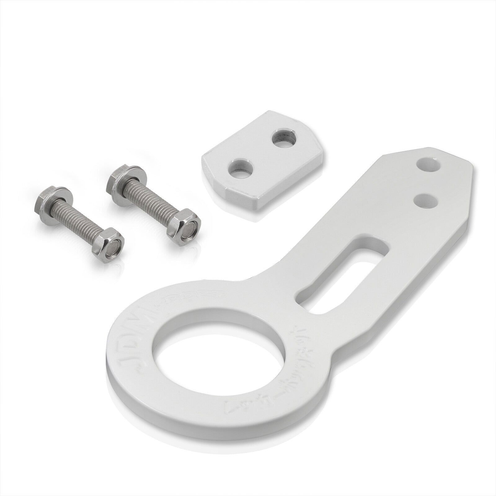 JDM Sport Universal Rear Tow Hook Kit Gen 1 White - Parts Agent