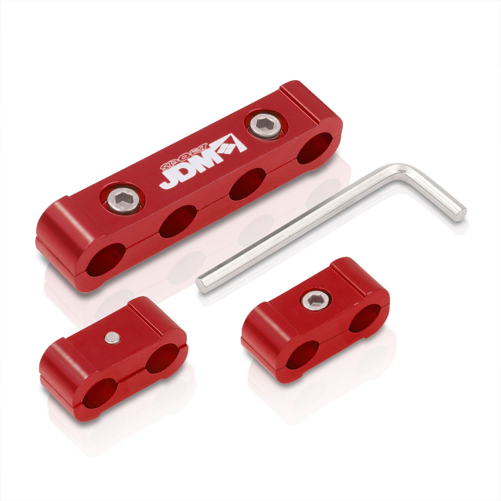 JDM Sport Unversal Spark Plug Wire Spacer Red - Parts Agent