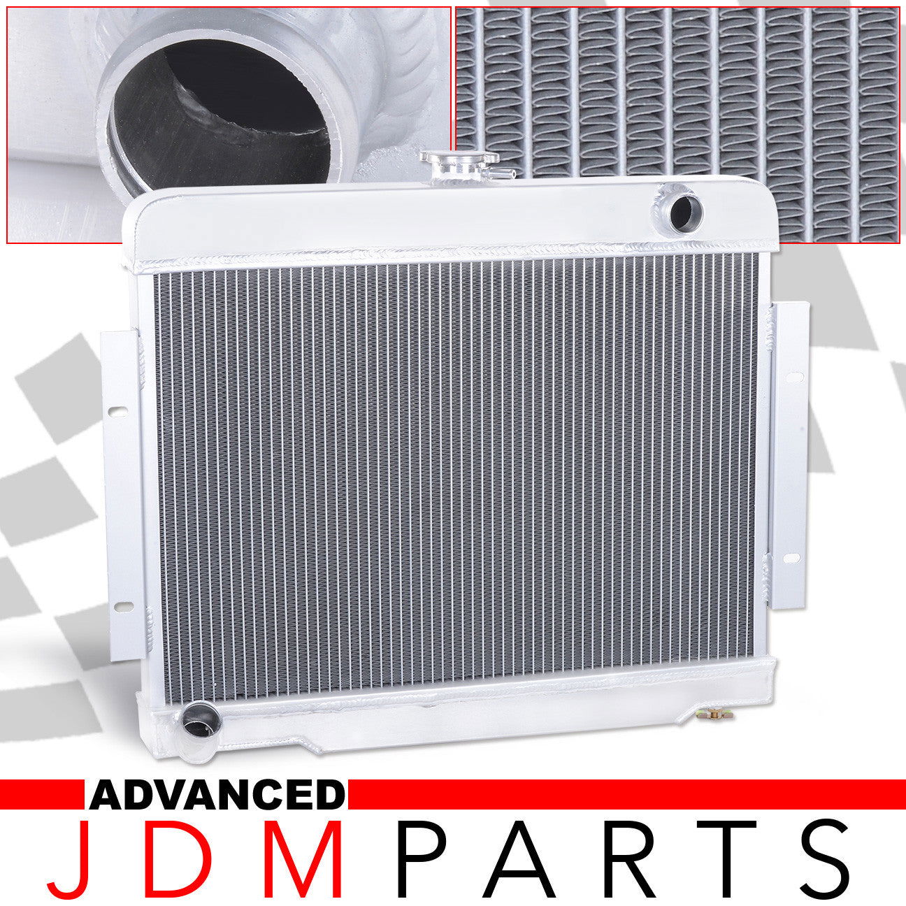 Jeep CJ5 3.8L 4.2L 5.0L 1972-1983 / Jeep CJ6 1973-1975 / Jeep CJ7 3.8L 4.2L 5.0L 1976-1986 Manual Transmission Aluminum Radiator - Parts Agent