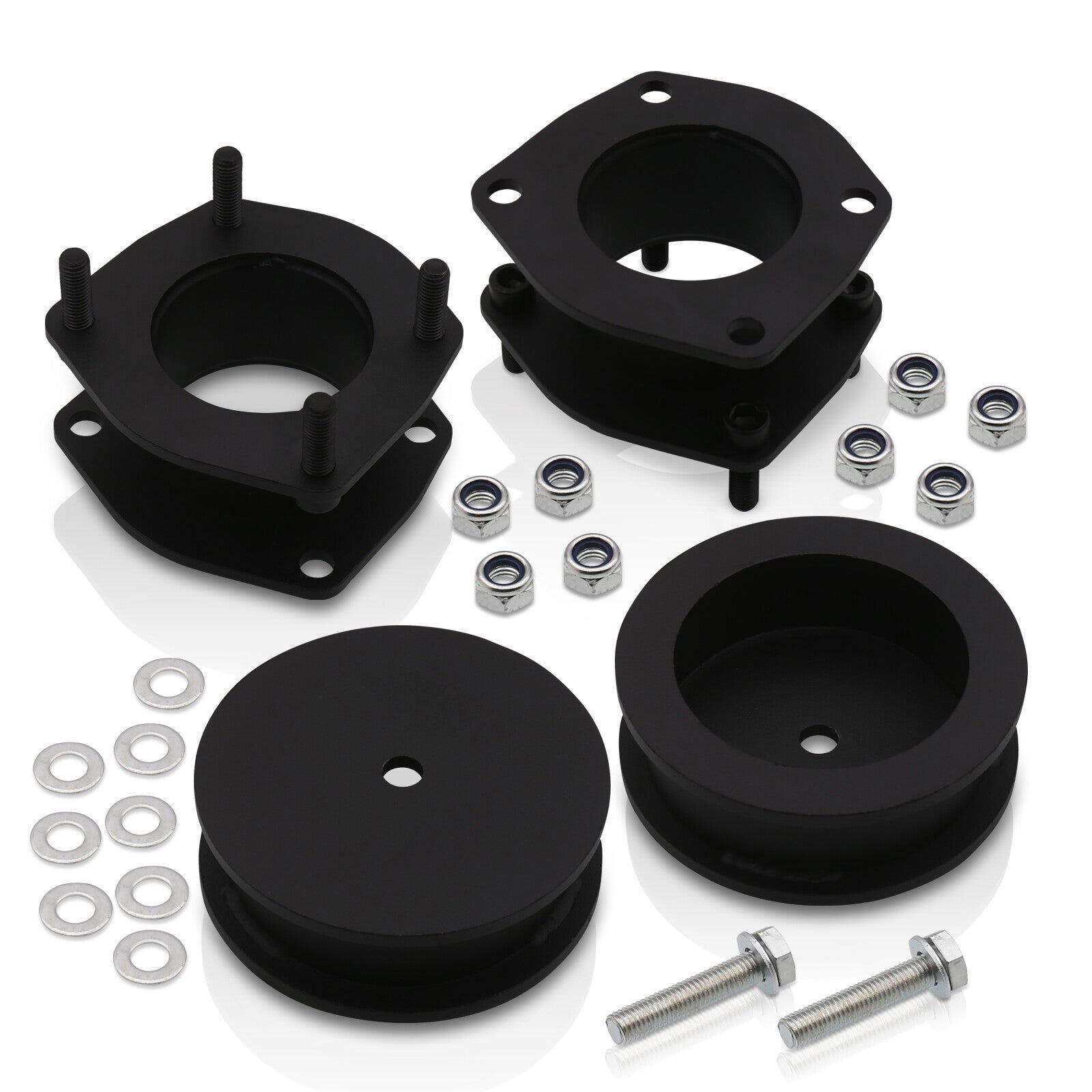 Jeep Commander XK 2006-2010 3" Front 2 " Rear Leveling Lift Kit Black - Parts Agent