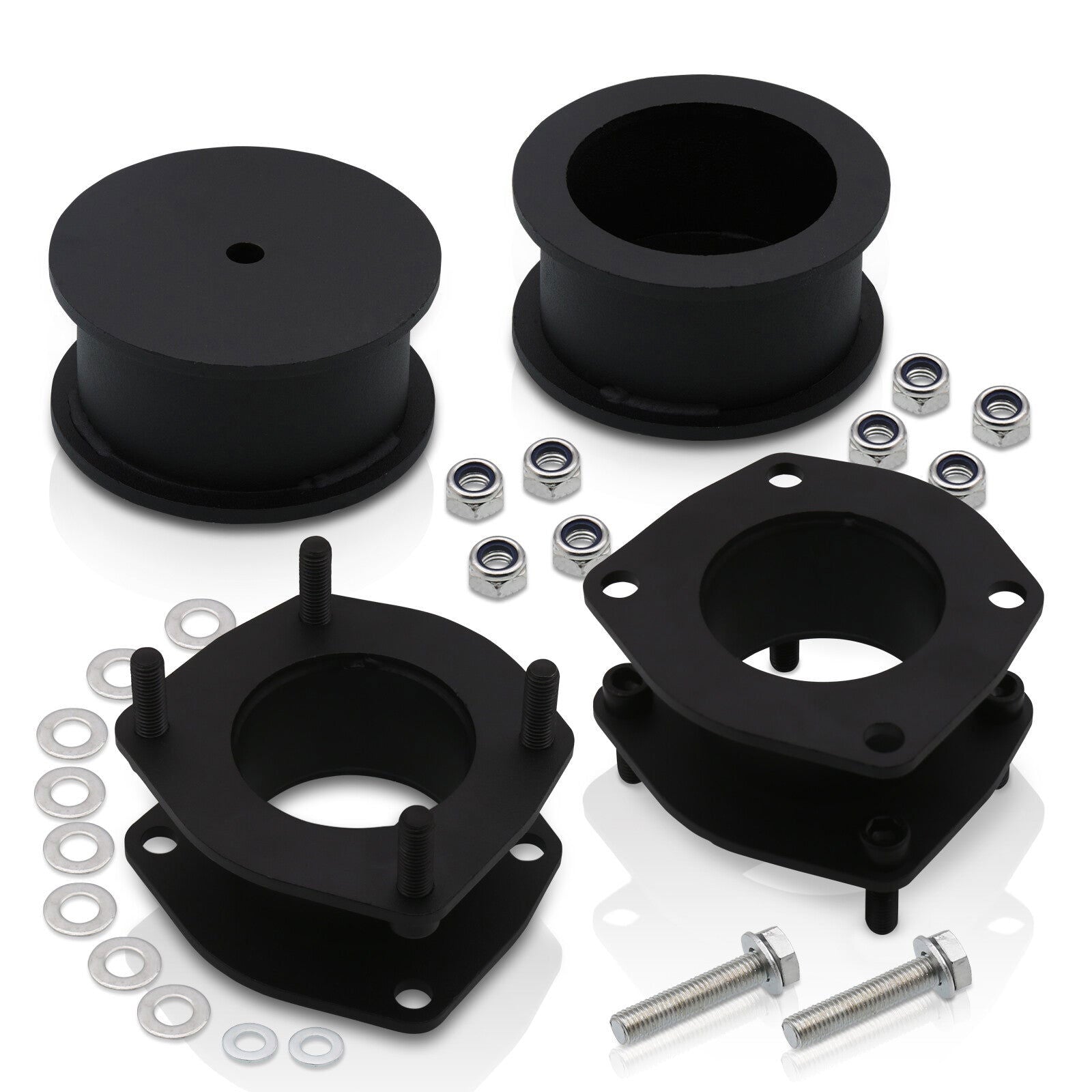 Jeep Commander XK 2006-2010 3" Front 3 " Rear Leveling Lift Kit Black - Parts Agent