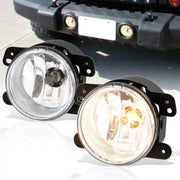 Jeep Wrangler 2007-2018 Front Fog Lights Clear Len (Includes Switch & Wiring Harness) - Parts Agent