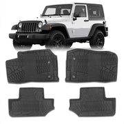 Jeep Wrangler JK 2-Door 2014-2018 All Weather Guard 3D Floor Mat Liner - Parts Agent