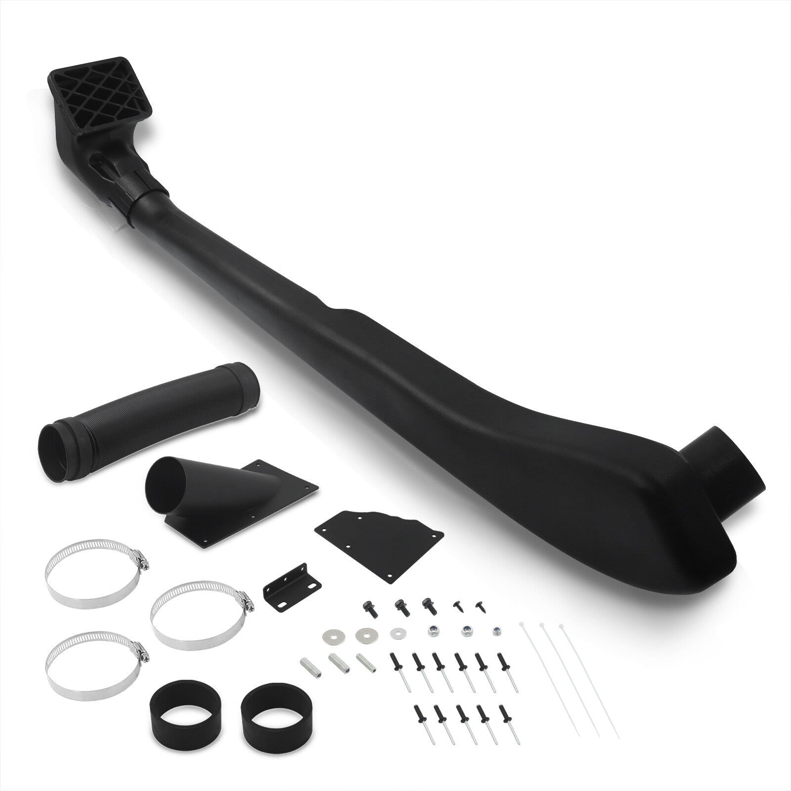 Jeep Wrangler TJ YJ 1999-2006 Off-Road Cold Air Snorkel Intake System Black - Parts Agent