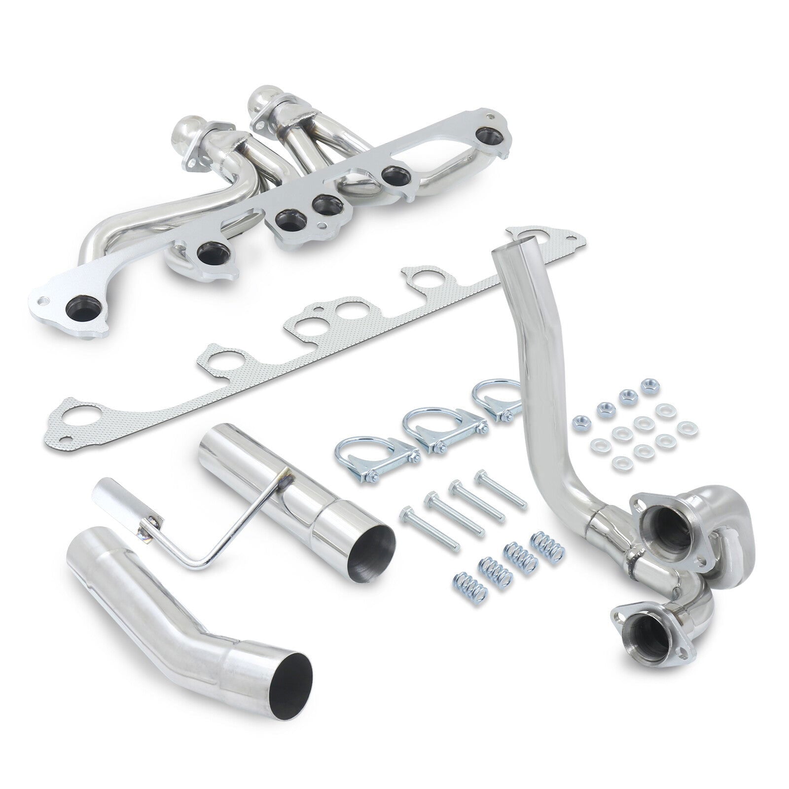 Jeep Wrangler YJ/TJ / Cherokee XJ / Grand Cherokee ZJ 4.0L 6-CYL 1991-1999 Stainless Steel Long Tube Exhaust Header + Y-Pipe - Parts Agent