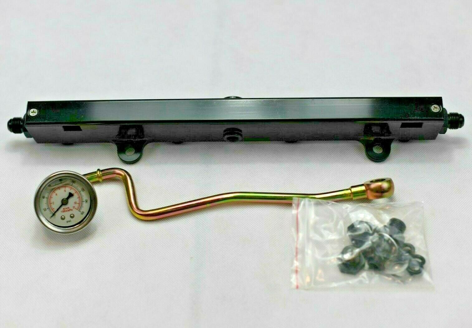 K-Series Billet High Flow Fuel Rail K20 K24 2.0/2.4L RSX Si Civic KSwap AN6 - Parts Agent