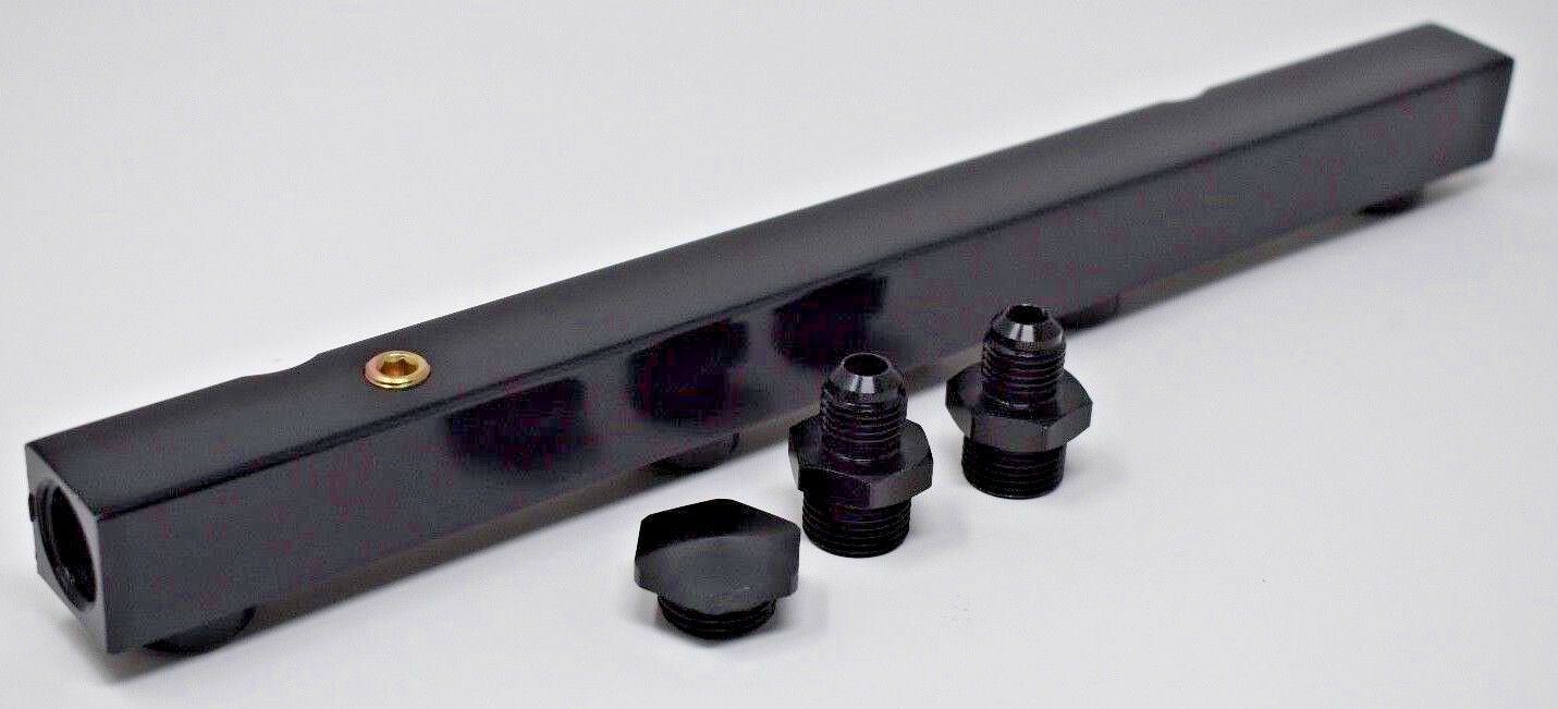 K Series Black Center Feed Fuel Rail Honda/Acura K20 K24 KSwap Civic Rsx Integra - Parts Agent